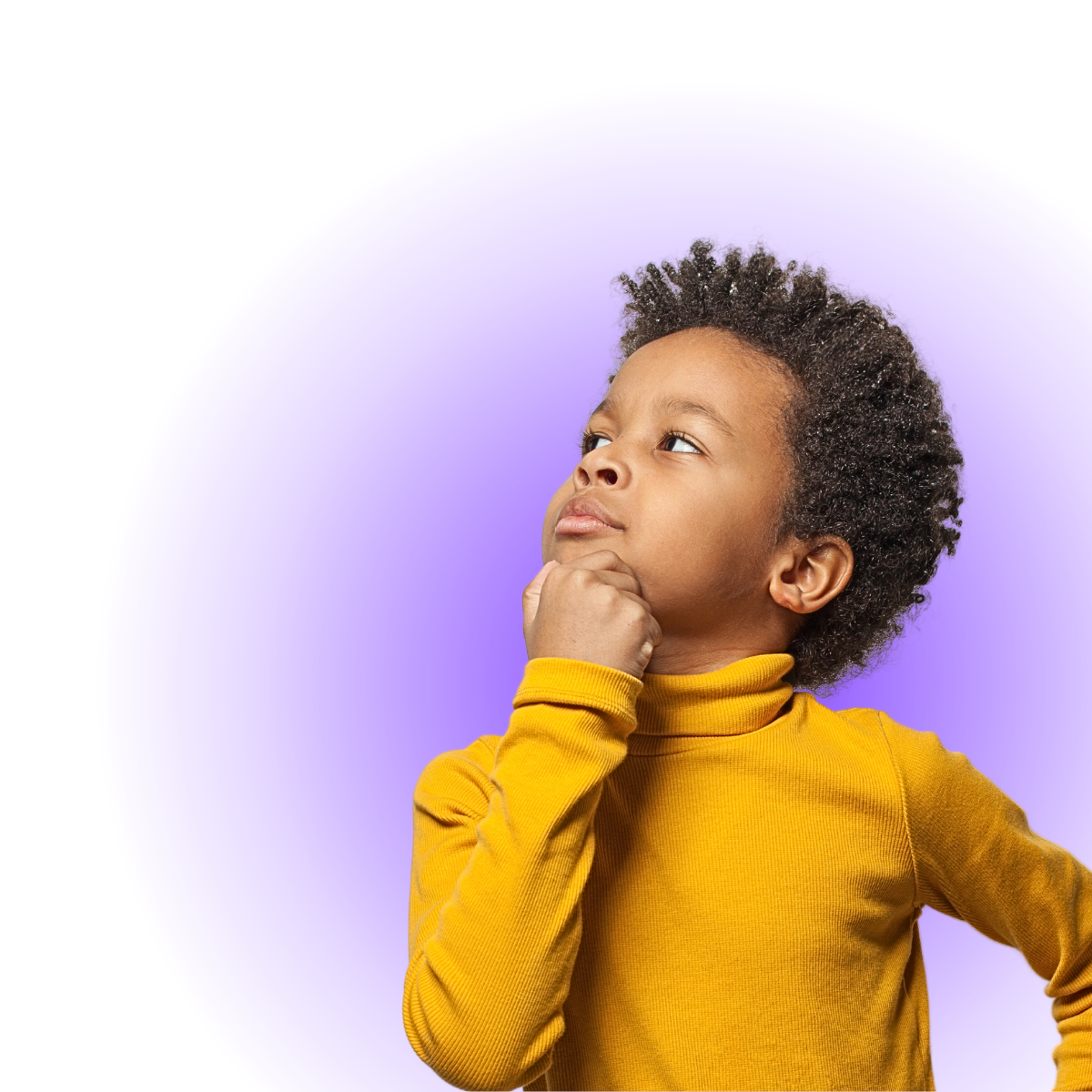 Criança pensativa ilustrando sinais de alerta